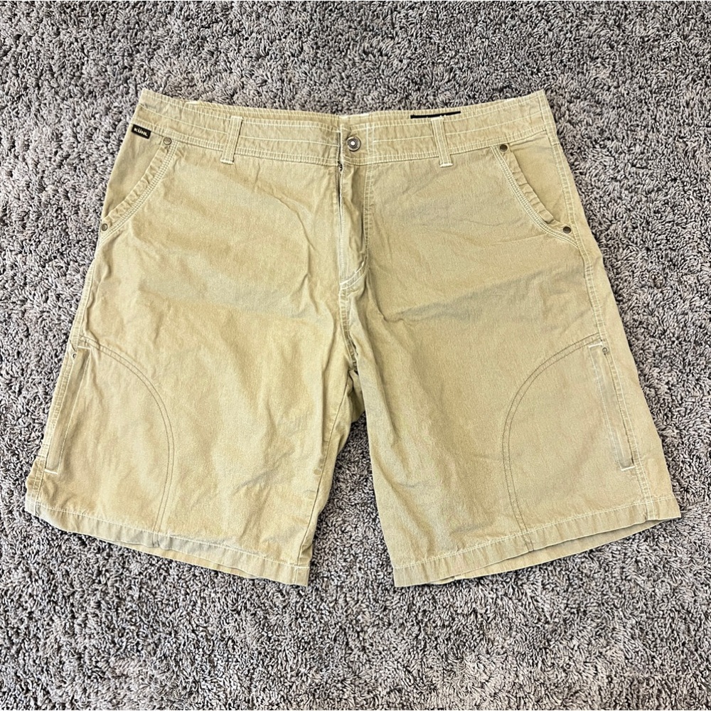 Kuhl Ramblr Rambler Shorts Men’s 40 Cargo Stretch Patina Dye Outdoors Hike EUC!